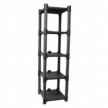 TOUGH GUY Plstc Shelf 15inx48inx13inShlfLdCp 100lb, 3U596