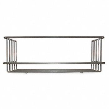 TOUGH GUY Wire Basket 4x4x12 in Pwdr Ct Steel, 3U598