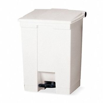 RUBBERMAID COMMERCIAL PRODUCTS F9109 Step On Trash Can Rectangular 12 gal., 3U648