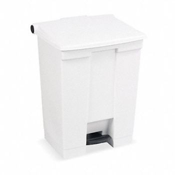 RUBBERMAID COMMERCIAL PRODUCTS F9108 Step On Trash Can Rectangular 18 gal., 3U650