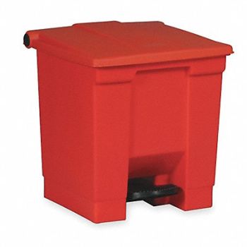 RUBBERMAID COMMERCIAL PRODUCTS F9109 Step On Trash Can Rectangular 12 gal., 3U649