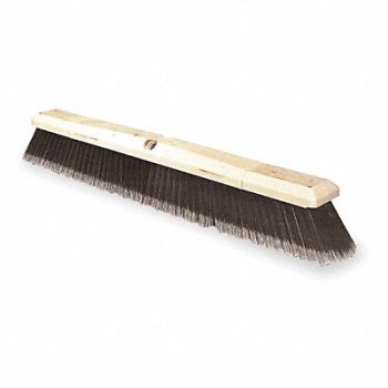 TOUGH GUY Push Broom Head Threaded 24 Sweep Face, 3U776