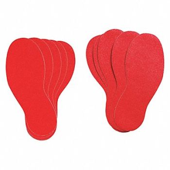 BRADY Floor Tape Red 3.75inx11 7/8in Foot PK10, 3UAV9