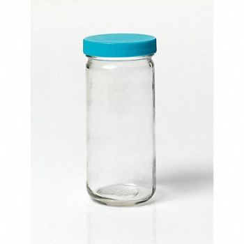 GRAINGER APPROVED Precleaned/QC Bottle 250mL Gls Wide PK12, 3UDC3
