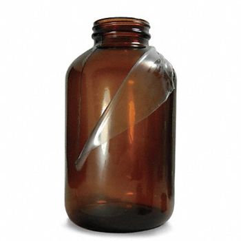 QORPAK Safety Coated Bottle 950mL Gls Wide PK12, 3UEG9