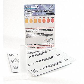 INDUSTRIAL TEST SYSTEMS Test Strips Manganese 0.2-2ppm PK24, 3UEG8