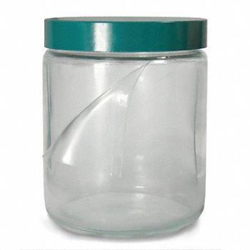 QORPAK Safety Coated Bottle 480mL Gls Wide PK24, 3UEK7