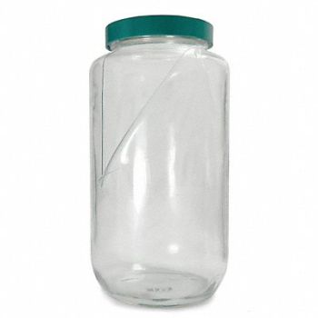 QORPAK Safety Coated Bottle 960mL Gls Wide PK12, 3UEL1
