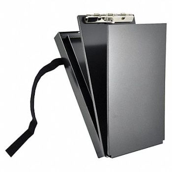 SAUNDERS Storage Clipboard Memo Metal Blk, 3ULJ7