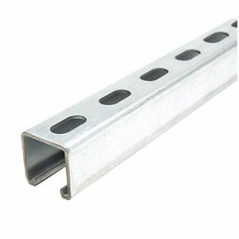 GRAINGER APPROVED Strut Channel Steel Overall L 5ft, 5YB88