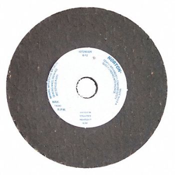 NORTON Grinding Wheel T1 3x1/2x3/8 AO 24G Blk, 3UP17