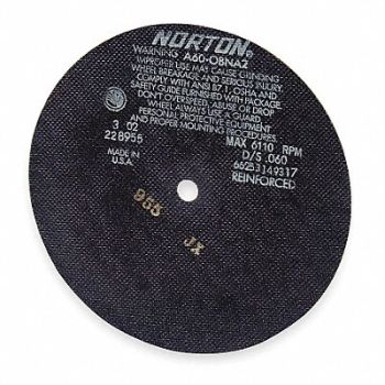 NORTON CutOff Whl A60-OBNA2 7 x.035 x1-1/4, 2D755