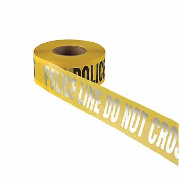 PRESCO PRODUCTS CO Barricade Tape Yllw/Slvr/Blk 1000 ft, 3UTW4