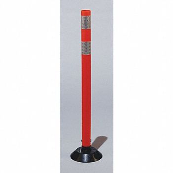 GRAINGER APPROVED H9743 Delineator Post Height 28 In Orange, 3UTX3