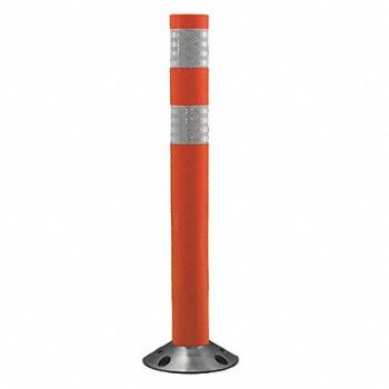 GRAINGER APPROVED H9744 Delineator Post Height 36 In Orange, 3UTX6