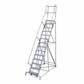 COTTERMAN Rolling Ladder Hndrl Pltfm 140 In H, 20Z396
