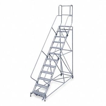 COTTERMAN Rolling Ladder Hndrl Pltfm 120 In H, 20Z461