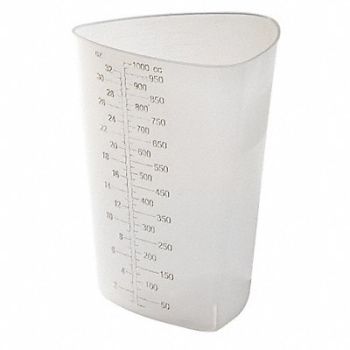 GRAINGER APPROVED Graduated Disp Beaker 1000mL PP PK200, 3UUP8