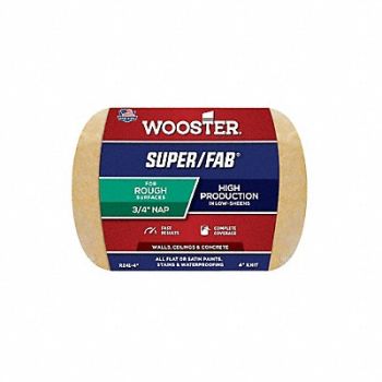 WOOSTER Paint Roller Cover 4 L 3/4 Nap Knit, 3UW69