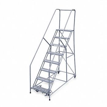 COTTERMAN Rolling Ldr Welded Hndrl Platfm 80In H, 6ZEW6