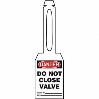 ACCUFORM Loop n Strap Danger Tag 5 1/4in H PK25, 3VAX1