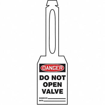 ACCUFORM Loop n Strap Danger Tag 5 1/4in H PK25, 3VAX2