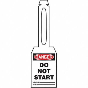 ACCUFORM Loop n Strap Danger Tag 5 1/4in H PK25, 3VAX4