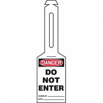 ACCUFORM Loop n Strap Danger Tag 5 1/4in H PK25, 3VAX6