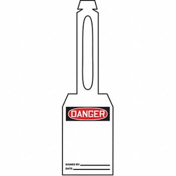 ACCUFORM Loop n Strap Danger Tag 5 1/4in H PK25, 3VAX7