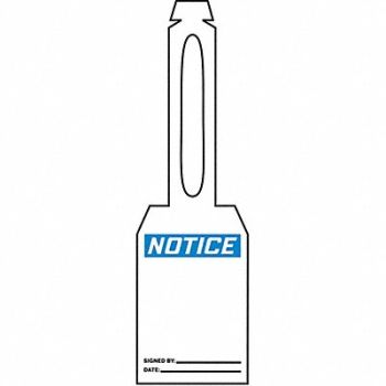 ACCUFORM Loop n Strap Notice Tag 5 1/4in H PK25, 3VAX9