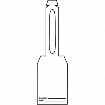 ACCUFORM Blank Tag 5-1/4 x 3-1/4 In Wht PK25, 3VAY1