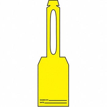 ACCUFORM Blank Tag 5-1/4 x 3-1/4 In Yel PK25, 3VAY2