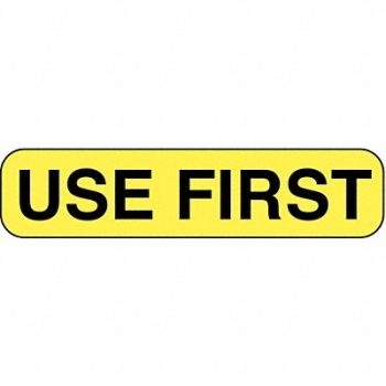 ROLL PRODUCTS Label 3/8 in x 1 1/2 in Paper PK1000, 3VCA2
