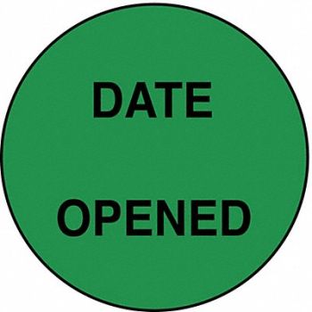 ROLL PRODUCTS Label Green 3/4 in H PK1000, 3VCA3