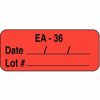 ROLL PRODUCTS Label 5/8 in x 1 11/16 in Paper PK1000, 3VCA5