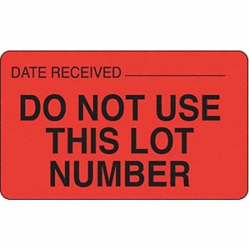 ROLL PRODUCTS Label 1 1/2 in x 2 1/2 in Paper PK1000, 3VCC2