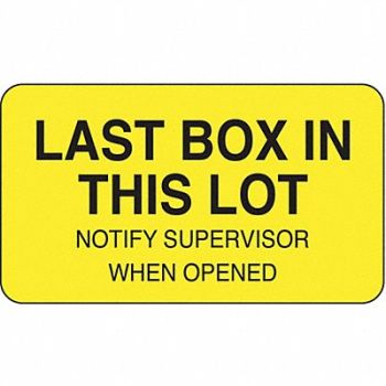 ROLL PRODUCTS Lot Label 1 in H 1-3/4 in W PK1000, 3VCC4