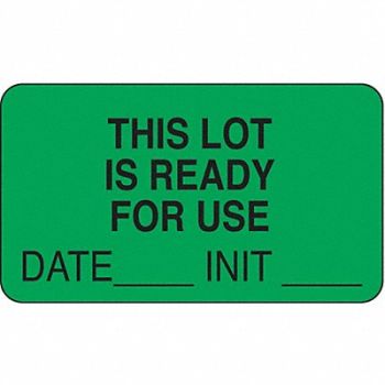 ROLL PRODUCTS Laboratory Label 1-3/4 in W PK1000, 3VCC5