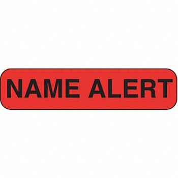 ROLL PRODUCTS Label 3/8 in x 1 1/2 in Paper PK1000, 3VCD7