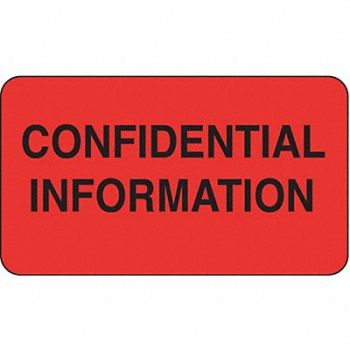 ROLL PRODUCTS Label 1 in x 1 3/4 in Paper PK1000, 3VCE7