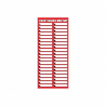 PANDUIT Label 5 1/2 in Paper PK5, 3VCH9