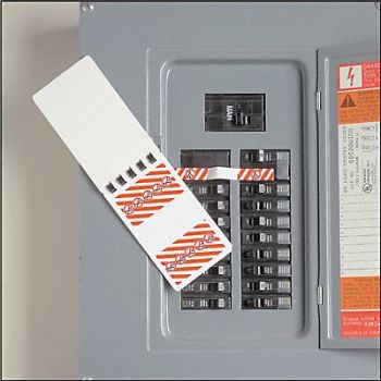 PANDUIT Lockout Tagout Lbl 4 5/6in Vinyl PK60, 3VCK8