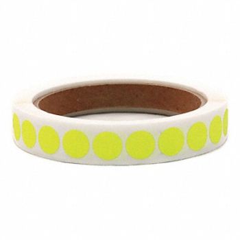 GRAINGER APPROVED Shipping Dot Label 1/2 in W PK1000, 3VCL9