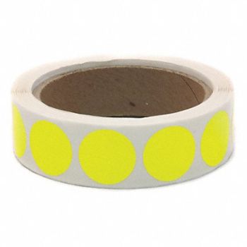 GRAINGER APPROVED Shipping Dot Label 1 in W PK1000, 3VCP1