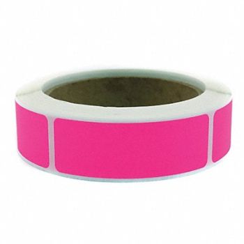 GRAINGER APPROVED Squares Label Pink 1 in W PK250, 3VCT1