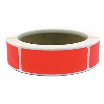 GRAINGER APPROVED Squares Label Red 1 in W PK250, 3VCT2
