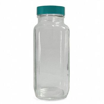 QORPAK Bottle 480mL Glass Wide PK24, 3VDT9