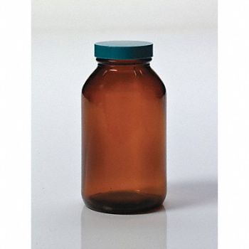 QORPAK Packer Bottle 950mL Glass Wide PK12, 3VDX6