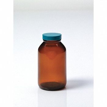 QORPAK Safety Coated Bottle 950mL Gls Wide PK12, 3VDZ6
