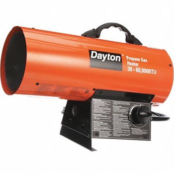 DAYTON Portable Gas Torpedo HeatrLP 300 cfm, 3VE54